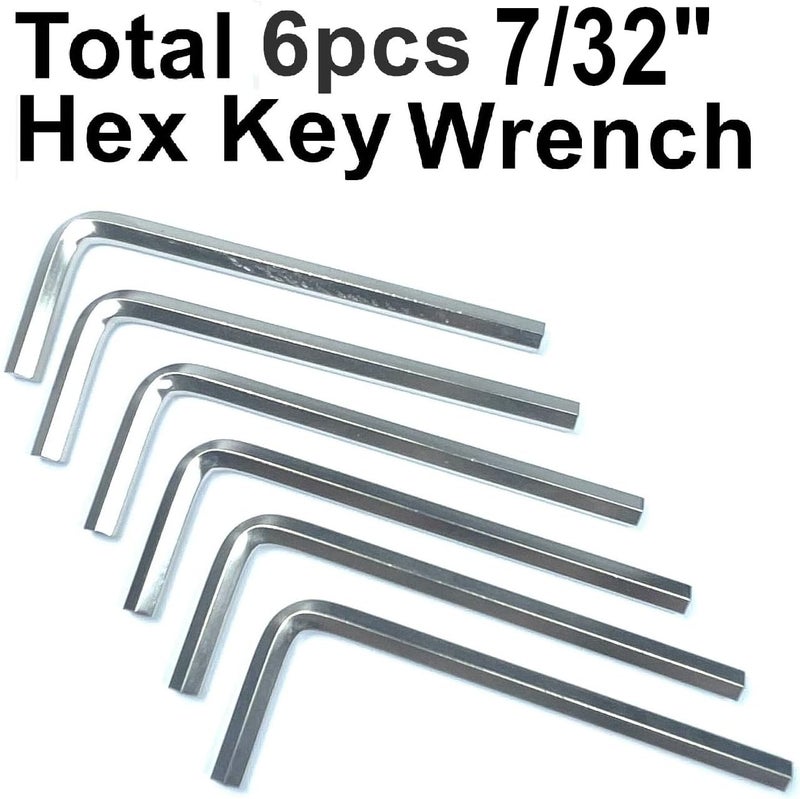 ZDingTech 6pcs 7/32 Allen Wrench sets,7/32" Hex Key Wrench set,allen key Door Key L Shaped hex wrench set with Long Arm. - Image 2